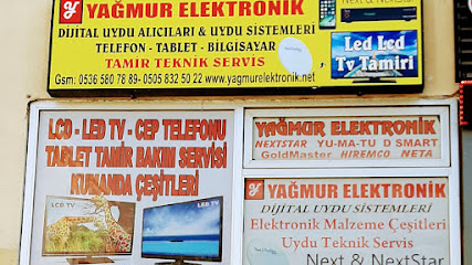 Yağmur Elektronik kurtköy yenişehir uydukent formüla orhanlı uydu teknik servis next çanak montaj LCD LED TV TAMİR SERVİSİ