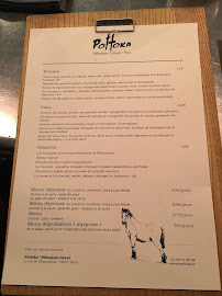 Pottoka à Paris menu