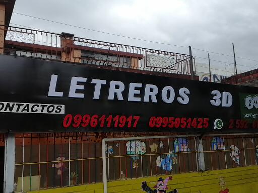 Letreros 3d y Rótulos 3d, A&E Publicidad - Quito