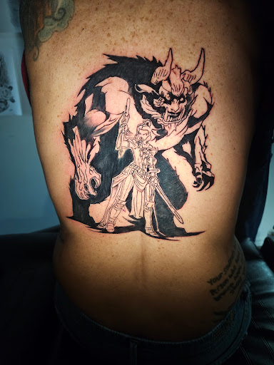 Explore star of david tattoo ideas, creative tattoo ideas in Angola, available at Hoodlum Ink