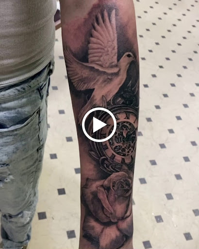 Explore black and red tattoo ideas, creative tattoo ideas in Evansville, available at Ink Therapy 101