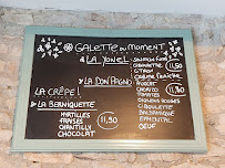 Menu / carte de Crêperie La Goustanaise à Auray