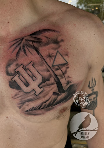 Explore friday the 13th jason tattoo ideas, creative tattoo ideas in Nashville, available at RedBird Tattoo