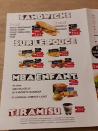M.B.A Balikci Kebab à Tourcoing carte