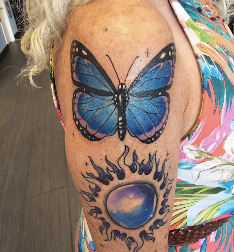 Explore libra tattoo ideas for men, creative tattoo ideas in Palm Harbor, available at Angry Owl Tattoo and Piercing