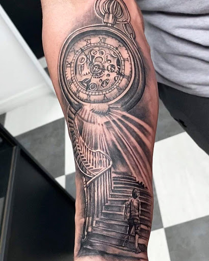 Explore cuff tattoo ideas, creative tattoo ideas in Zephyrhills, available at Lions Den Tattoo Company