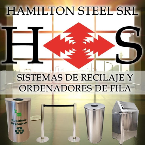 Hamilton Steel SRL Tachos de Basura Tachos de Reciclaje Contenedores de Basura en Lima Ordenadores de Fila Postes de Fila para Bancos
