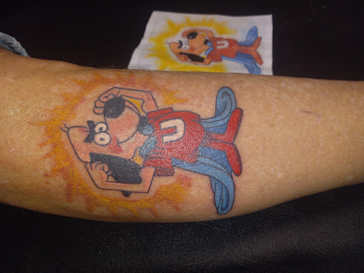 Explore stitched tattoo ideas, creative tattoo ideas in Kewanee, available at Splat Ink tattoos and piercings