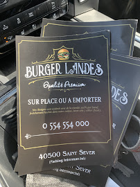 Menu du Burger Landes à Saint-Sever