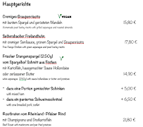 Menu / carte de Zum Goldstein à Mainz