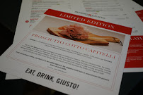 Panino Giusto à Milan menu