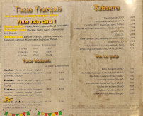 Menu / carte de kebab and tacos à Tourrettes