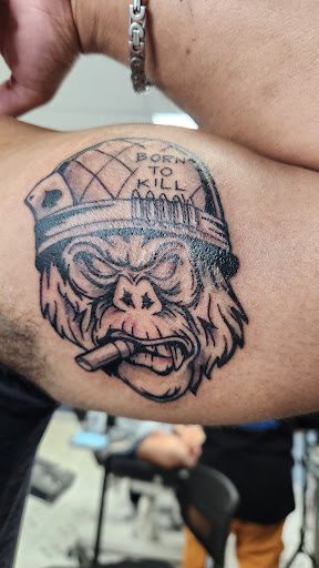 Explore deadpool tattoo ideas, creative tattoo ideas in El Paso, available at R&R tattoo and piercing studio