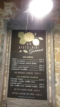 Carte du Café des Fleurs à Pont-Saint-Esprit