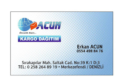 acun kargo kurye dağıtım