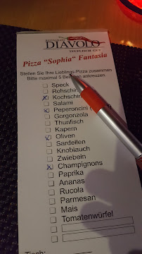 Restaurant Diavolo à Binz menu