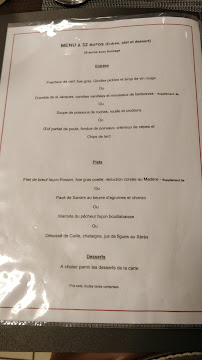 Menu / carte de La Pangée à La Baume-Cornillane