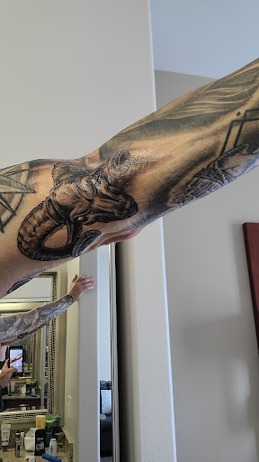 Explore half leg sleeve tattoo ideas for men, creative tattoo ideas in Idaho Falls, available at W.G.F. Industries L.L.C.