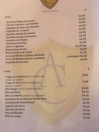 Adega do Convento à Mafra menu