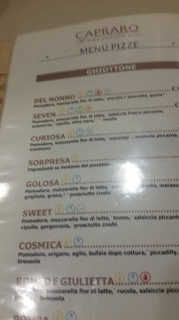 Carte du Pizzeria Capraro à Trebisacce