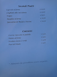 Menu du Trattoria Mamma Mia à Magliano in Toscana