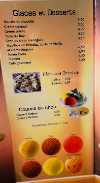 L'Olivier à Paris menu