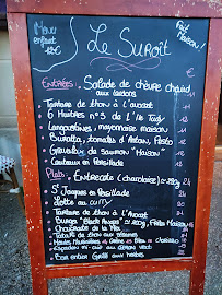 Menu du Le suroît à Loctudy