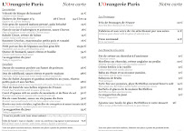 Restaurant français L'Orangerie Paris l'ile st louis à Paris - menu / carte