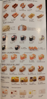 Bonheur Sushi à Vernouillet menu