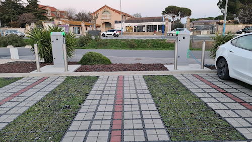 Borne de recharge de véhicules électriques Lidl Station de recharge Coursan