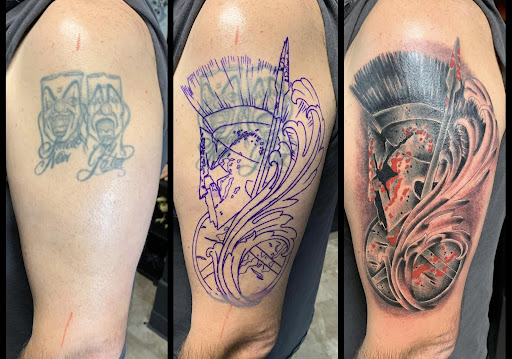 Explore tattoo ideas sleeve girl, creative tattoo ideas in Sunbury, available at Knuckles & Needles Tattoo Parlor