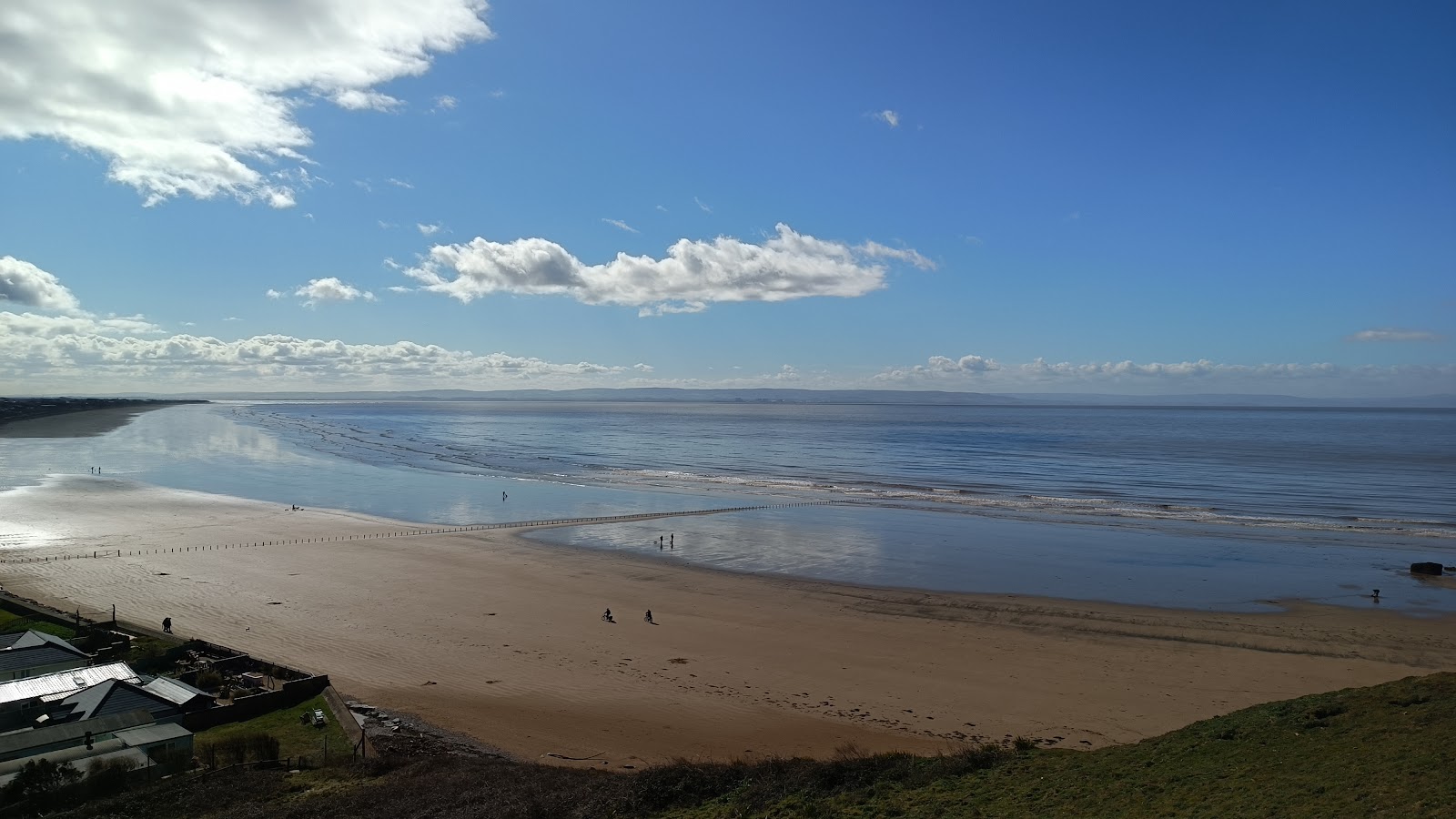 Fotografija Brean plaža z svetel pesek površino