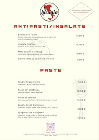 Menu / carte de La Lucania Ristorante Italiano à Antony