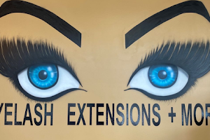 Lashed extensions and more image