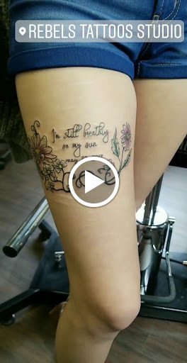 Explore hip thigh tattoo ideas, creative tattoo ideas in Wenatchee, available at Rebels Tattoo Studio