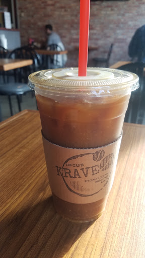 Honduras cold brew with a splash of almond milk.