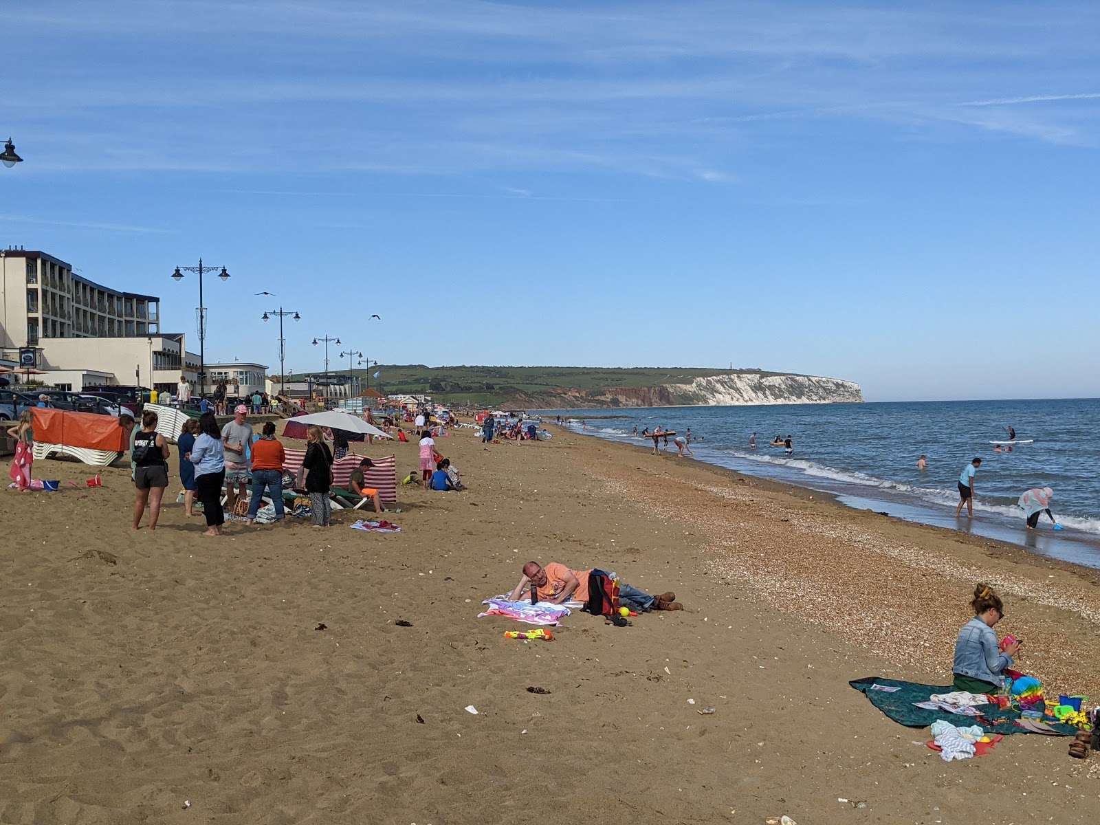 Foto van Strand van Sandown - populaire plek onder ontspanningskenners