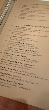 Menu / carte de Griechisches Spezialitätenrestaurant Athos à Cottbus