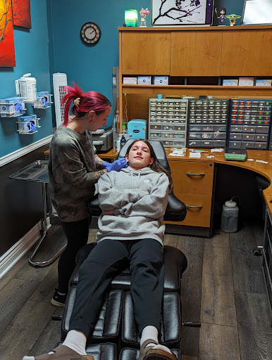 Explore spaceship tattoo ideas, creative tattoo ideas in Dubuque, available at The Crows Nest