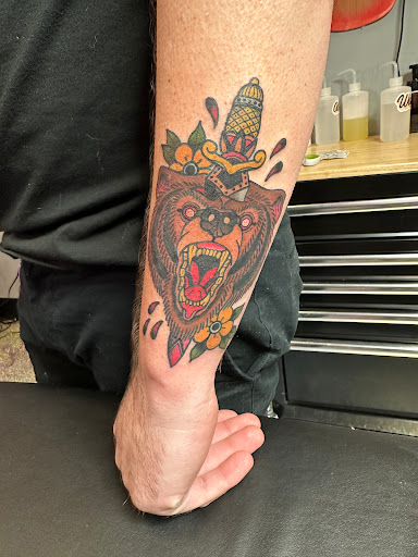 Explore halloween pumpkin tattoo ideas, creative tattoo ideas in Meridian, available at Burn The Boats Tattoo