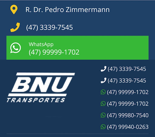 Logo da empresa - BNU Transportes