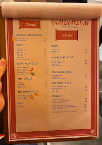 DIMDIMSUM à Paris menu
