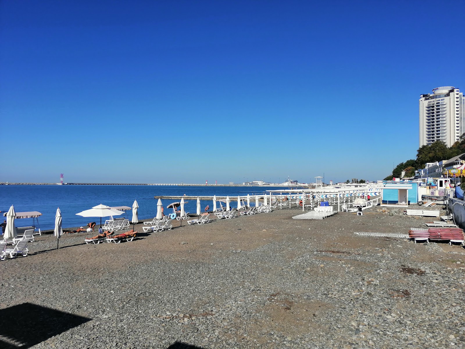 Foto af Primorsky beach med høj niveau af renlighed