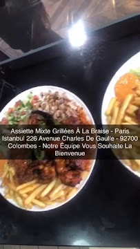 Carte du Restaurant Paris Istanbul à Colombes