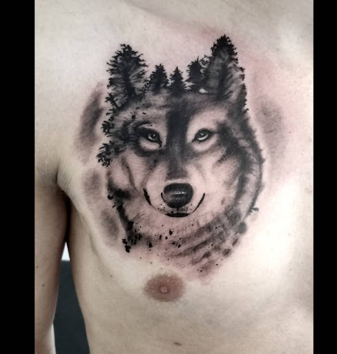 Explore leg tattoo men ideas, creative tattoo ideas in Ann Arbor, available at Lucky Monkey Tattoo Parlour