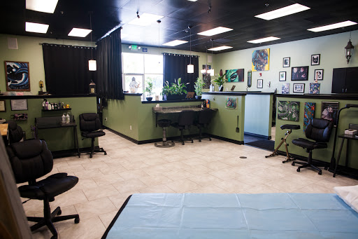 Explore tattoos for behind the ear ideas, creative tattoo ideas in Fontana, available at Dark Hearts Tattoo Gallery