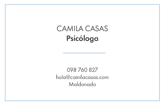 Opiniones de Psicóloga Camila Casas en Artigas - Psicólogo