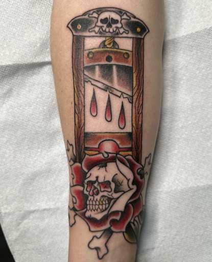 Explore gangster tattoo ideas, creative tattoo ideas in Clarksville, available at Underdog Tattoo Co