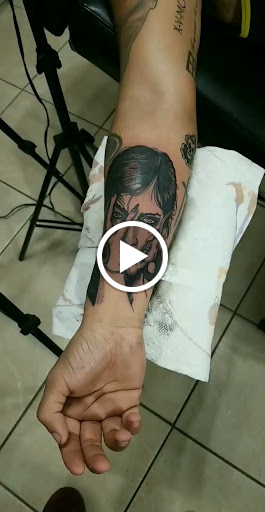 Explore gangster tattoo sleeve ideas, creative tattoo ideas in Houston, available at MS Studios Houstons Ink Therapy