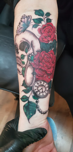 Explore tattoo ideas men sleeve, creative tattoo ideas in Cornelia, available at Prismatic Pulse Tattoo
